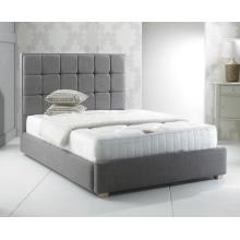 Rome Bespoke Modern Cubed Panelled Fabric Bed Frame | Bespoke Beds (by Interiors2suitu.co.uk)