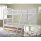 Barbican White Hardwood Finished Single Bunk Bed with Storage Drawers | Bunk Beds (by Interiors2suitu.co.uk)