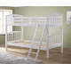 Barbican White Hardwood Finished Single Bunk Bed | Bunk Beds (by Interiors2suitu.co.uk)