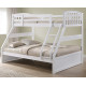 White Finished Hardwood Triple Sleeper Bunk with Storage Drawers | Bunk Beds (by Interiors2suitu.co.uk)