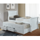 Captains Sleigh Style White Guest Bed with Storage Drawers | Guest Beds (by Interiors2suitu.co.uk)