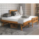 Single Oak Finished Solid Hardwood Guest Trundle Bed | Guest Beds (by Interiors2suitu.co.uk)