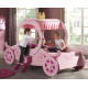 Girls Princess Pink Carriage Bed | Kids Beds (by Interiors2suitu.co.uk)