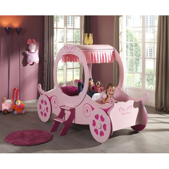 Girls Princess Pink Carriage Bed | Kids Beds (by Interiors2suitu.co.uk)