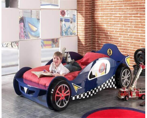 Kids Blue Mclaren Single Racing Car Bed