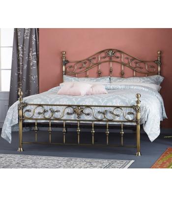 Elizabeth Ornate Antique Brass Effect Bed Frame