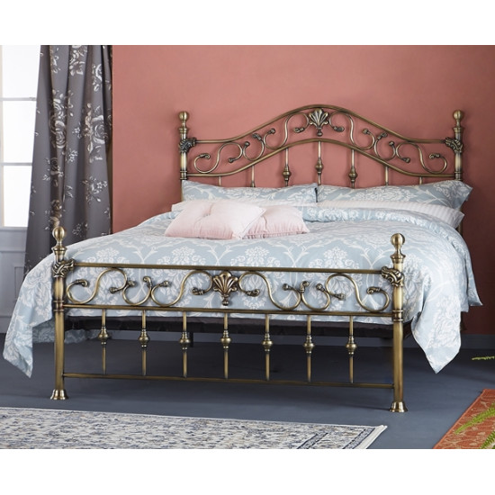 Elizabeth Ornate Antique Brass Effect Bed Frame | Metal Beds (by Interiors2suitu.co.uk)