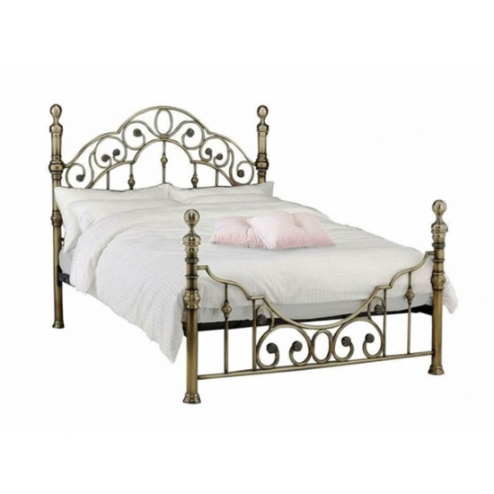 Florence Antique Brass Metal Bed Frame | Metal Beds (by Interiors2suitu.co.uk)