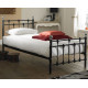 Hawthorn Black Traditional Metal Bed with Chrome Finials | Metal Beds (by Interiors2suitu.co.uk)