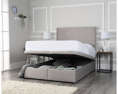 Jayne Ottoman Storage Fabric Bed in Various Colours