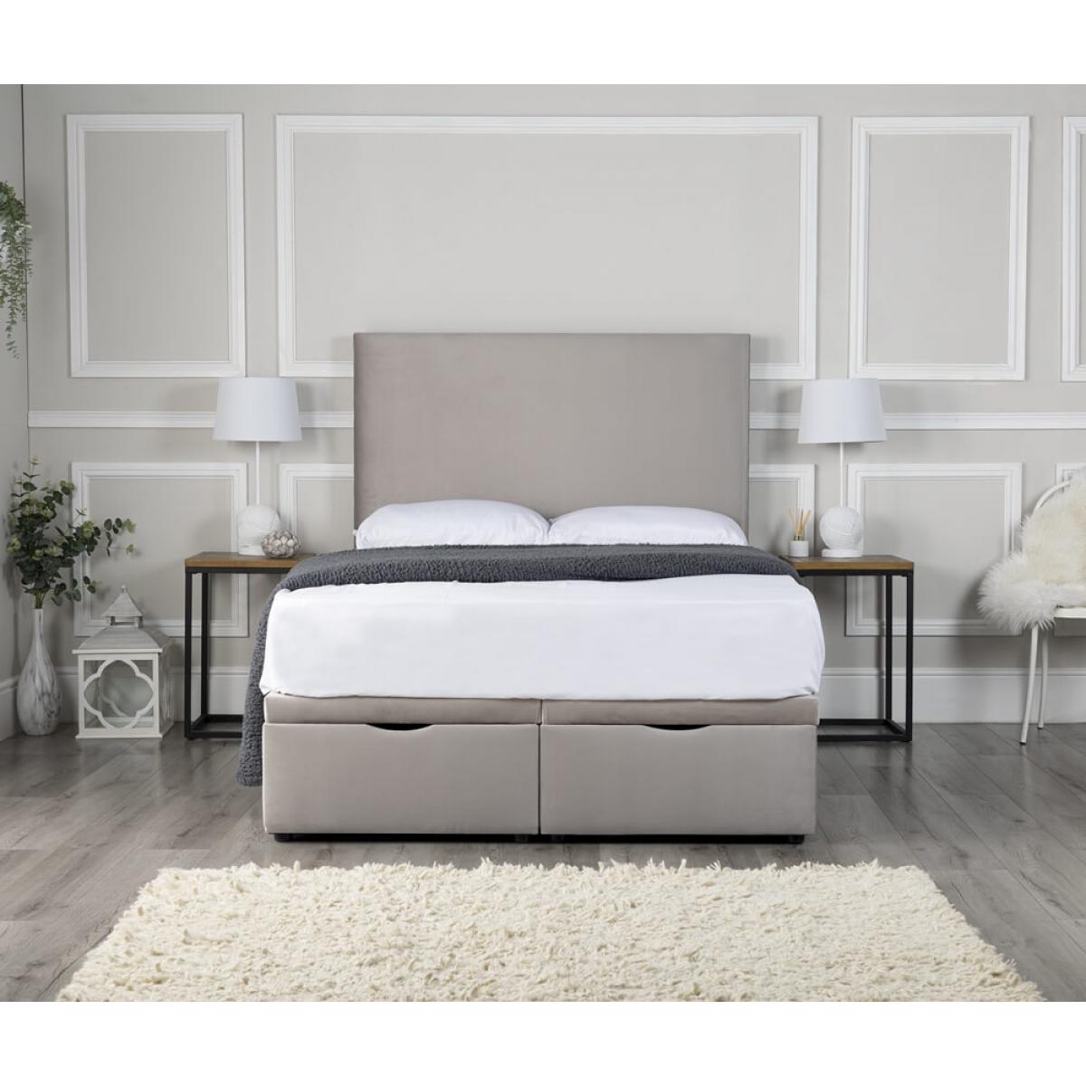 Jayne Ottoman Storage Fabric Bed in Various Colours