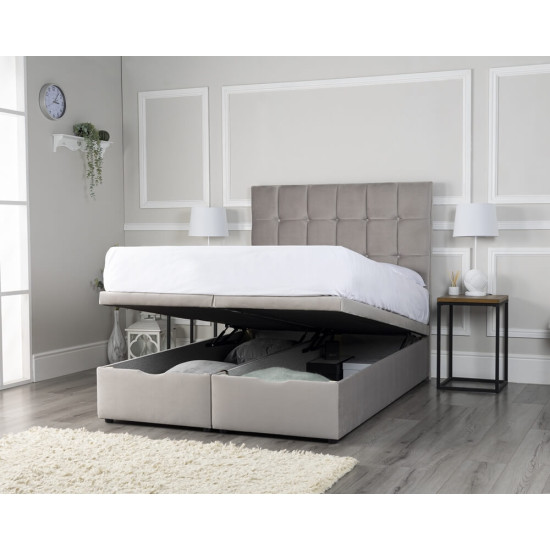 Rome Ottoman Storage Fabric Bed in Various Colours | Storage Beds (by Interiors2suitu.co.uk)