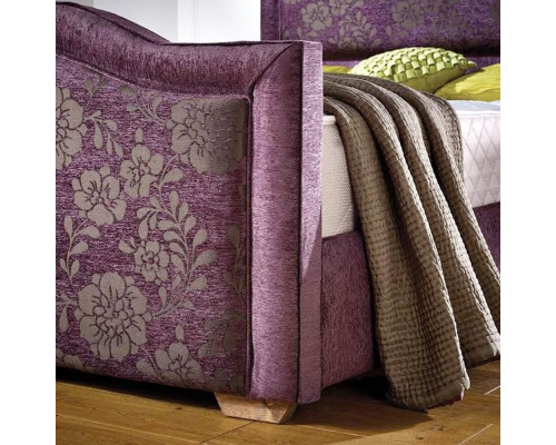 Sovereign Purple Floral Fabric Bespoke Bed Frame