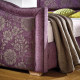 Sovereign Purple Floral Fabric Bespoke Bed Frame | Bespoke Beds (by Interiors2suitu.co.uk)