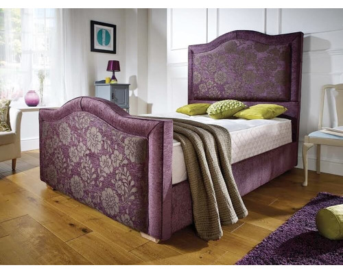 Sovereign Purple Floral Fabric Bespoke Bed Frame