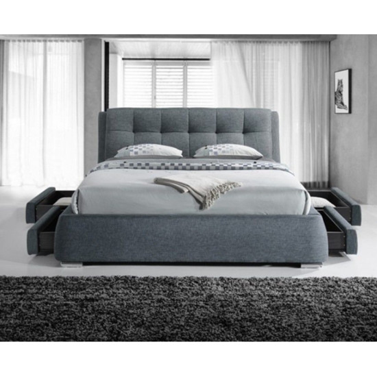 Regent Dark Grey Fabric 4 Drawer Storage Bed-3090 by Artisan | Storage Beds (by Interiors2suitu.co.uk)