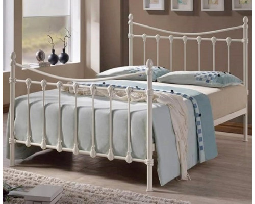 Florida Ivory Metal Bed by Time Living 