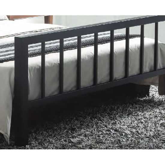 Metro Black Modern Metal Bed Frame by Time Living | Metal Beds (by Interiors2suitu.co.uk)