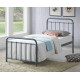 Miami Grey Classic Metal Bed Frame by Time Living | Metal Beds (by Interiors2suitu.co.uk)