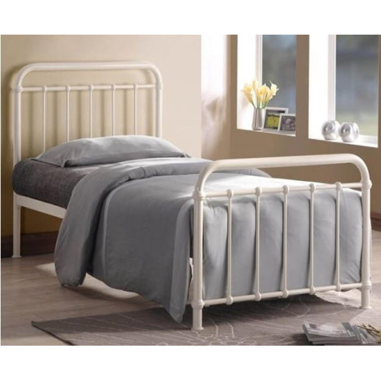 Miami Ivory Classic Metal Bed Frame by Time Living | Metal Beds (by Interiors2suitu.co.uk)