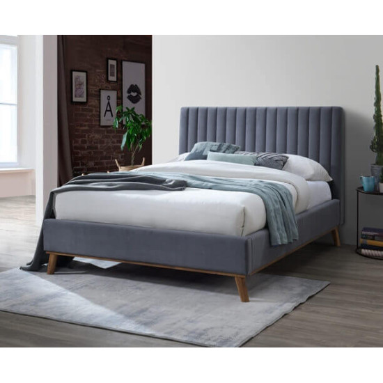 Albany Dark Grey Fabric Bed by Time Living | Upholstered Bed Frames (by Interiors2suitu.co.uk)