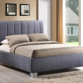 Regal light grey upholstered fabric button ed tufted bed interiors2suitu.co.uk