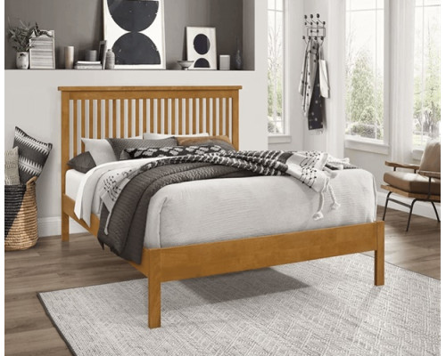 Ascot Oak Shaker Wooden Bed Frame by Time Living