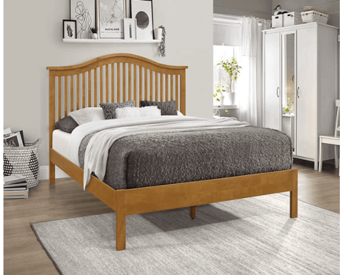 Chester Oak Wooden Bed Frame by Time Living