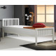 Boston/ Rodger White Finished Modern Metal Bedstead | Metal Beds (by Interiors2suitu.co.uk)